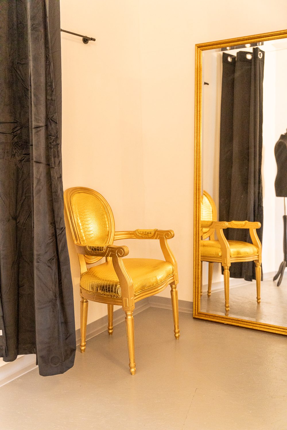 Anprobebereich im PASSIONE17 Store